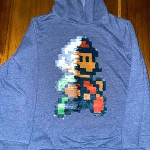 Mario/Luigi Reversible Sequin Boys Hoodie